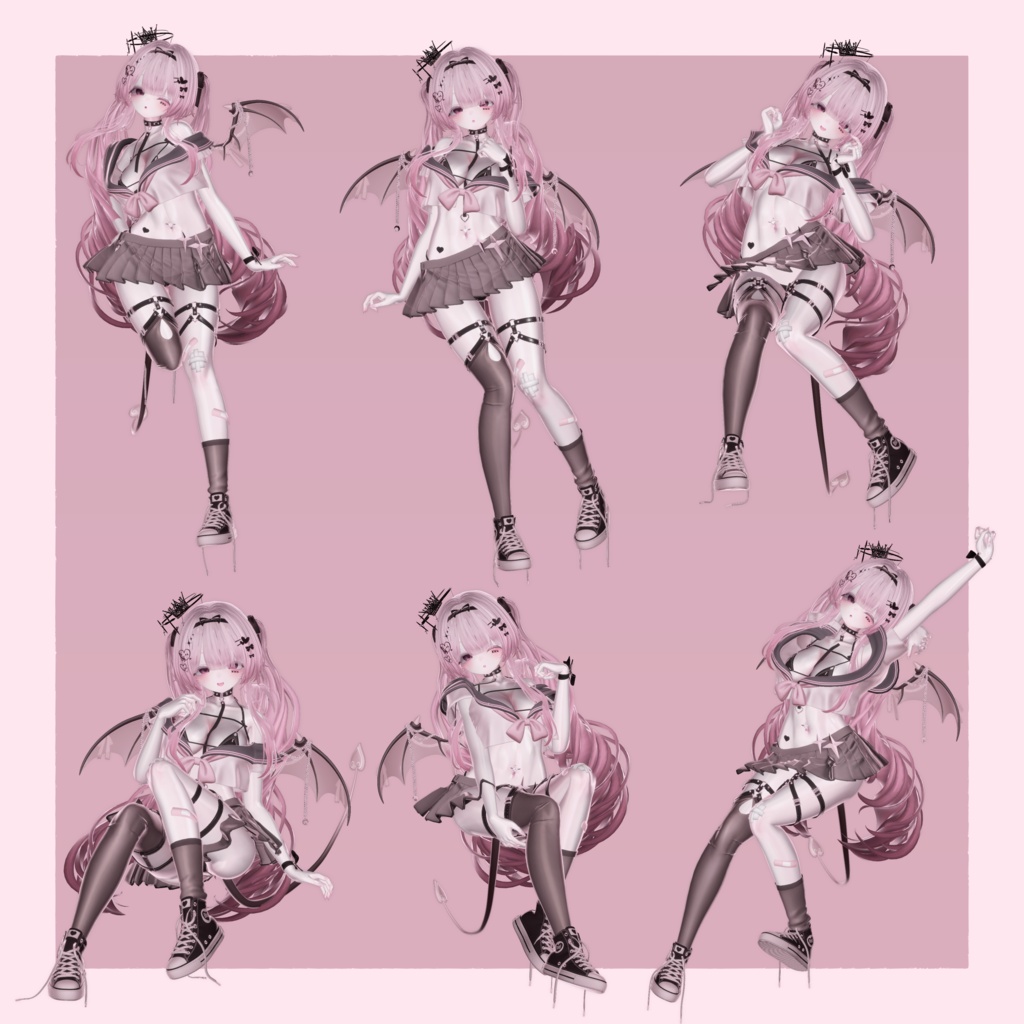 【セール中】【一部無料】Siroari Pose Animation No.09 【Unity撮影向けポーズ集】【全35種】