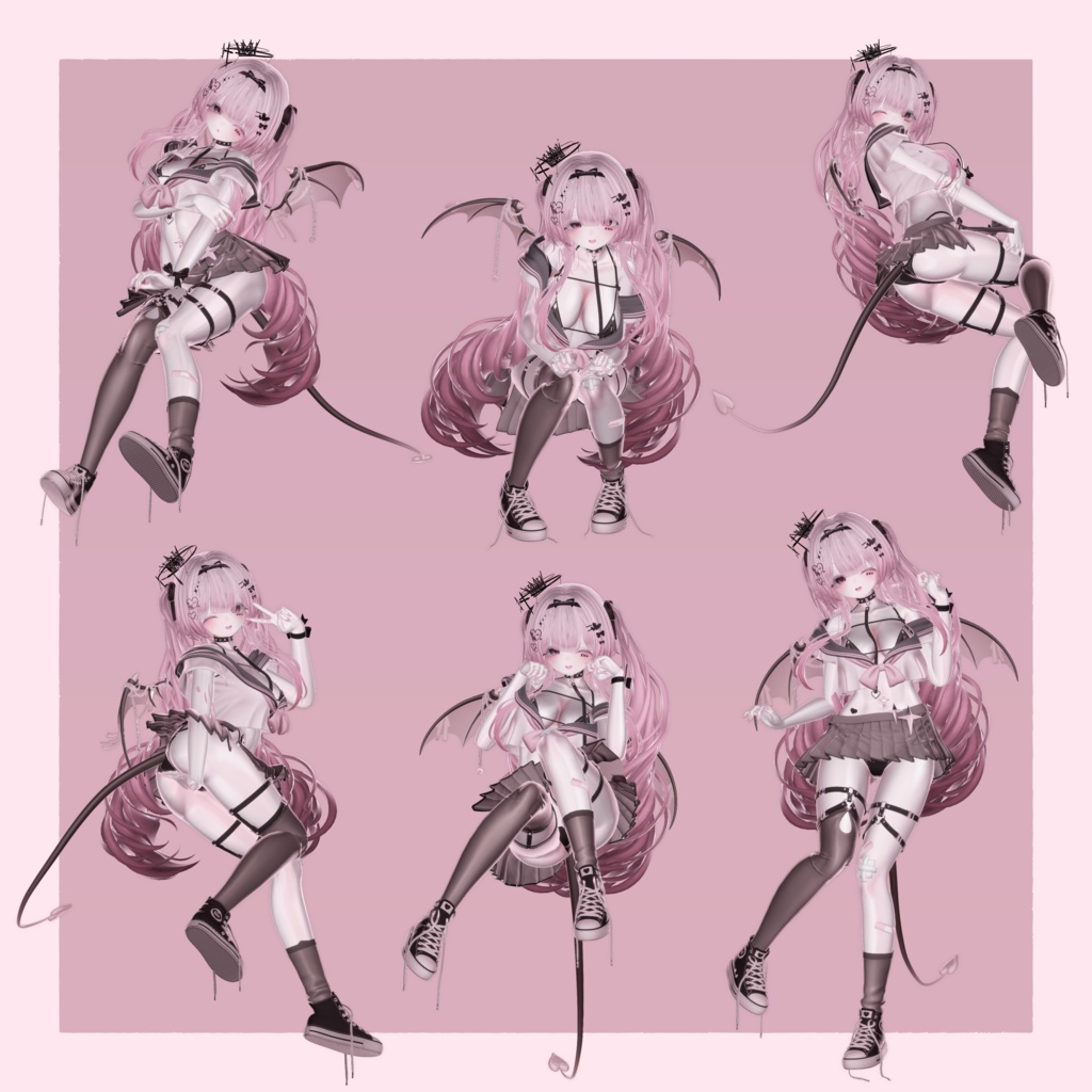 【セール中】【一部無料】Siroari Pose Animation No.09 【Unity撮影向けポーズ集】【全35種】