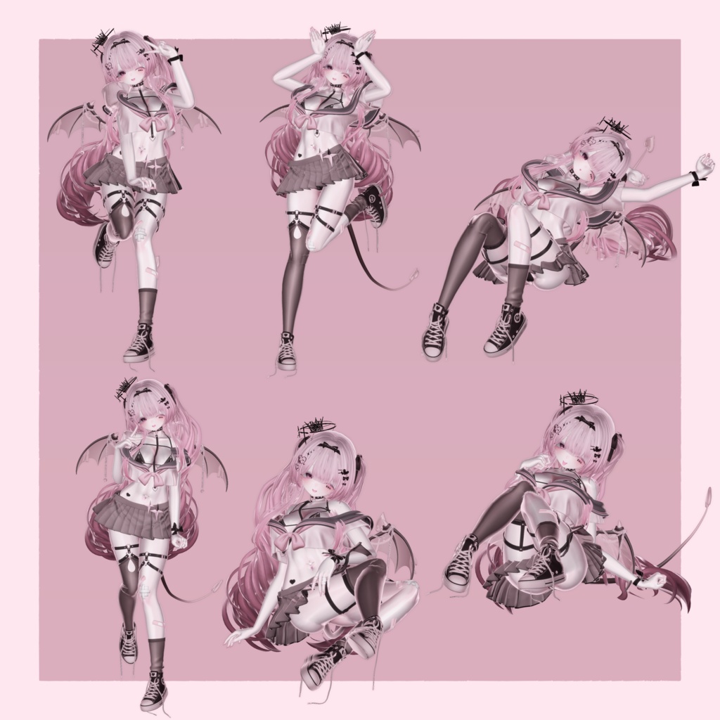 【セール中】【一部無料】Siroari Pose Animation No.09 【Unity撮影向けポーズ集】【全35種】