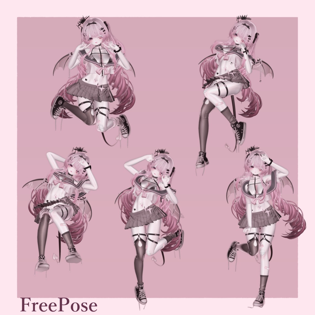 【セール中】【一部無料】Siroari Pose Animation No.09 【Unity撮影向けポーズ集】【全35種】
