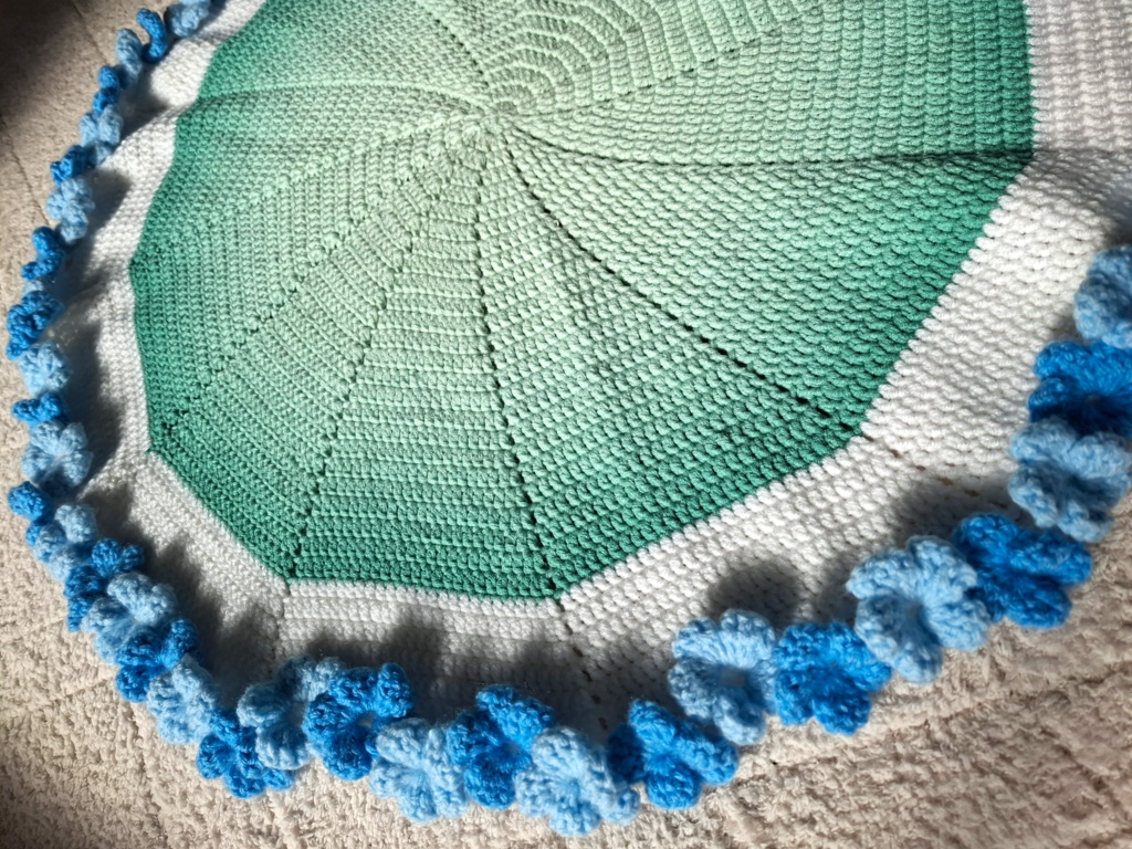 花束ブランケット(ネモフィラ)