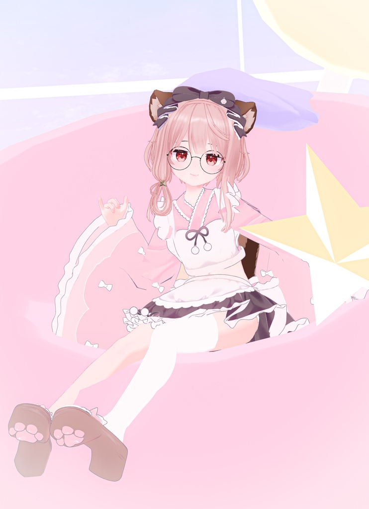 【こまどアバター対応】ねこゆかた