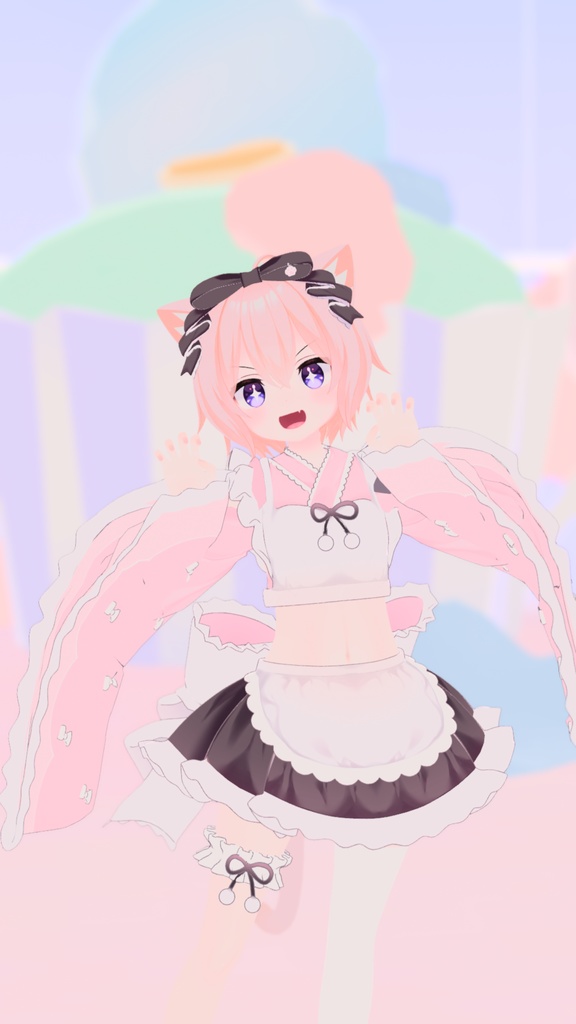 【こまどアバター対応】ねこゆかた