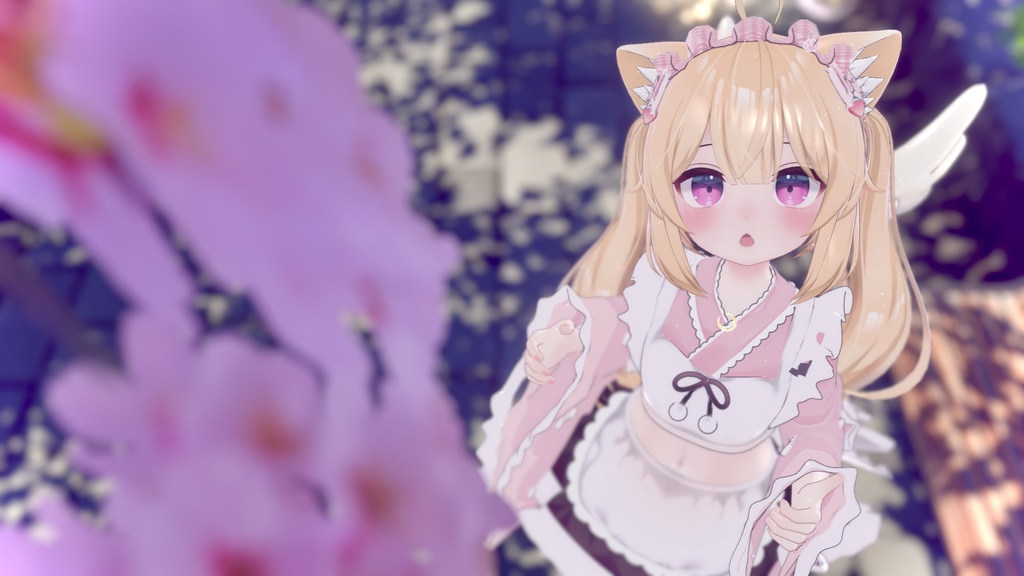 【こまどアバター対応】ねこゆかた