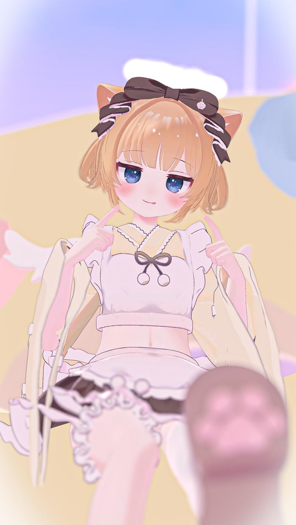 【こまどアバター対応】ねこゆかた