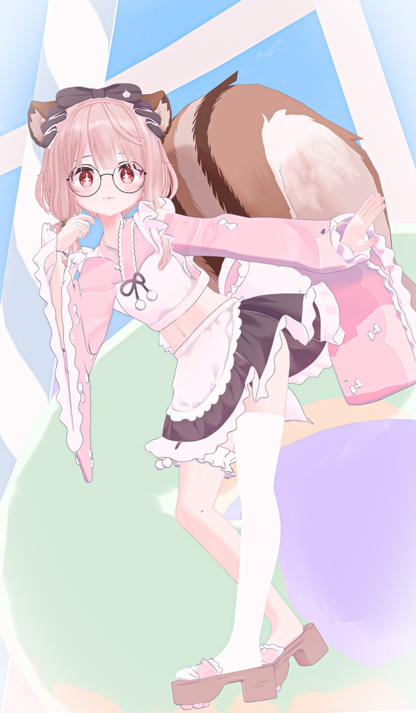 【こまどアバター対応】ねこゆかた