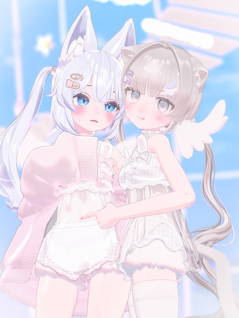 【8アバター対応】うさぎらんじぇりー♡