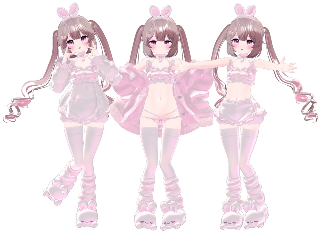 【8アバター対応】うさぎらんじぇりー♡