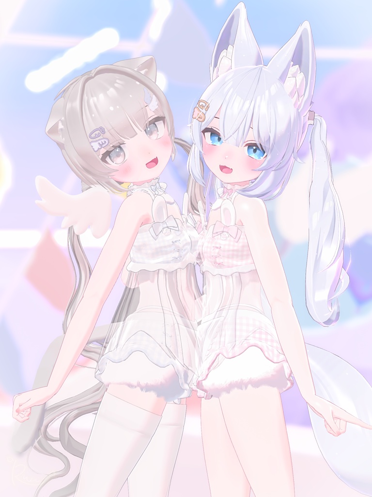 【8アバター対応】うさぎらんじぇりー♡