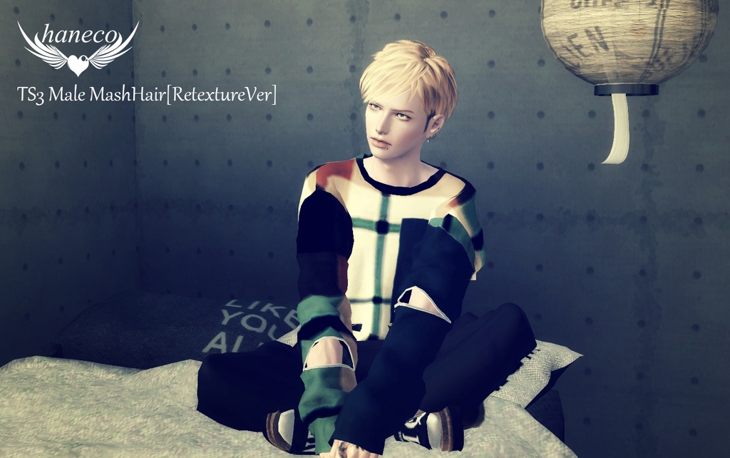 TS3 Male MashHair[RetextureVer]