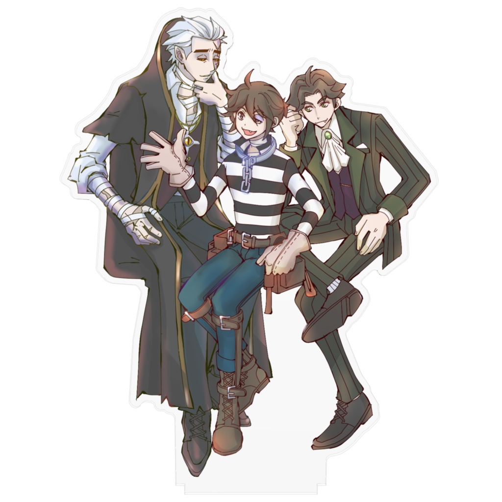 【第五】アクリルフィギュア三人