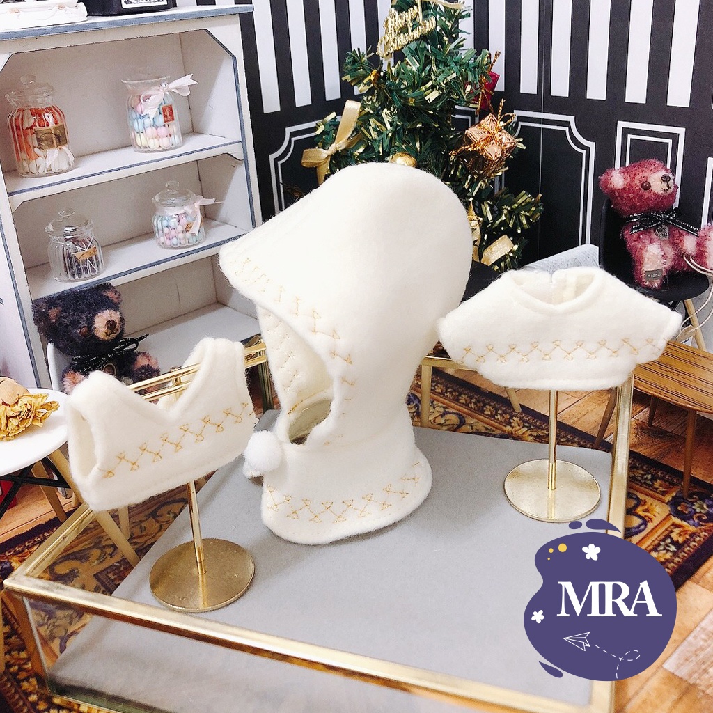 10cmぬい 冬の暖かいシリーズ ①マント ②トップス ③ベスト