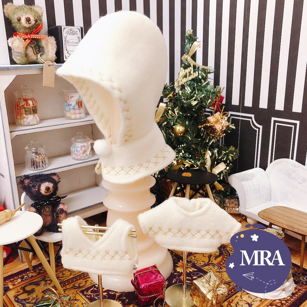 10cmぬい 冬の暖かいシリーズ ①マント ②トップス ③ベスト