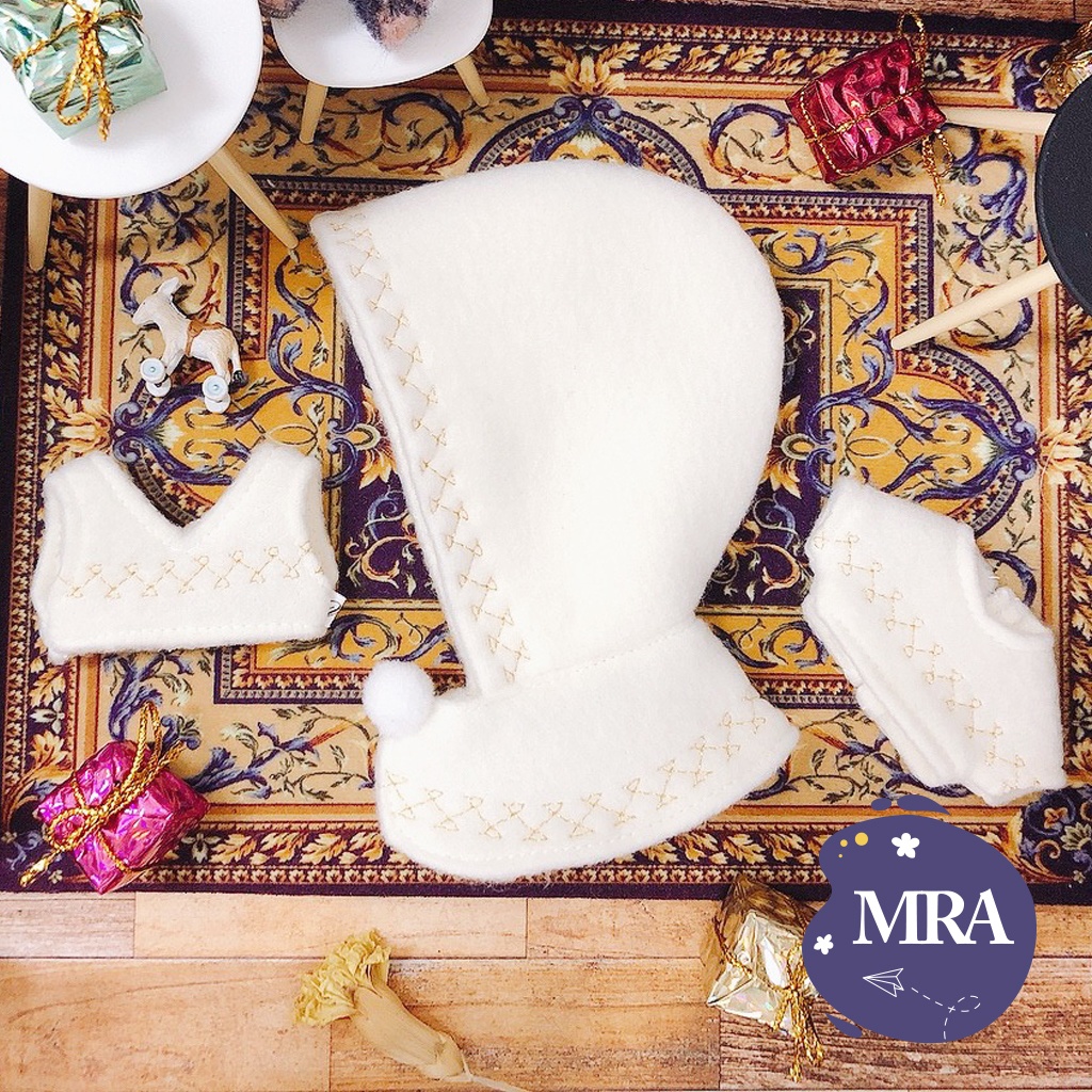 10cmぬい 冬の暖かいシリーズ ①マント ②トップス ③ベスト