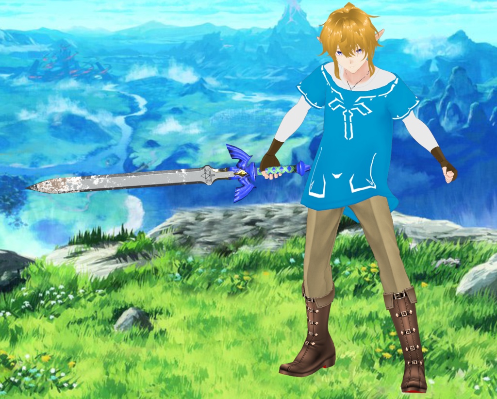 VRoid BOTW Link Cosplay Outfit! (Vroid Custom Item)