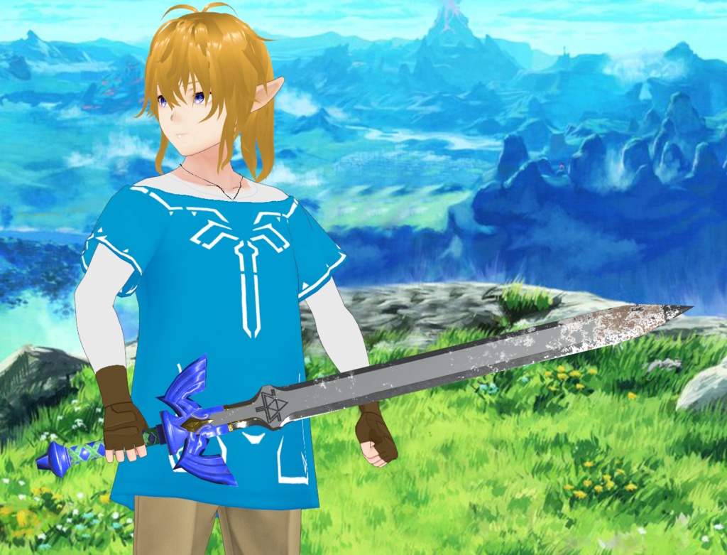 VRoid BOTW Link Cosplay Outfit! (Vroid Custom Item)