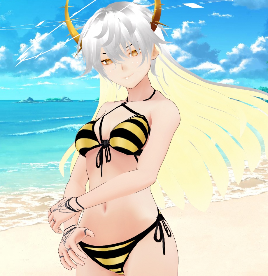 Golden Summer Bikini! | vroidcustomitem format