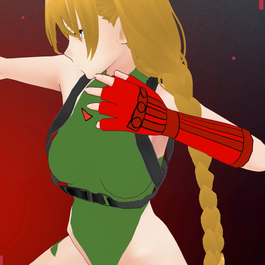 Street Fighter Cammy Cosplay Set! | vroidcustomitem format