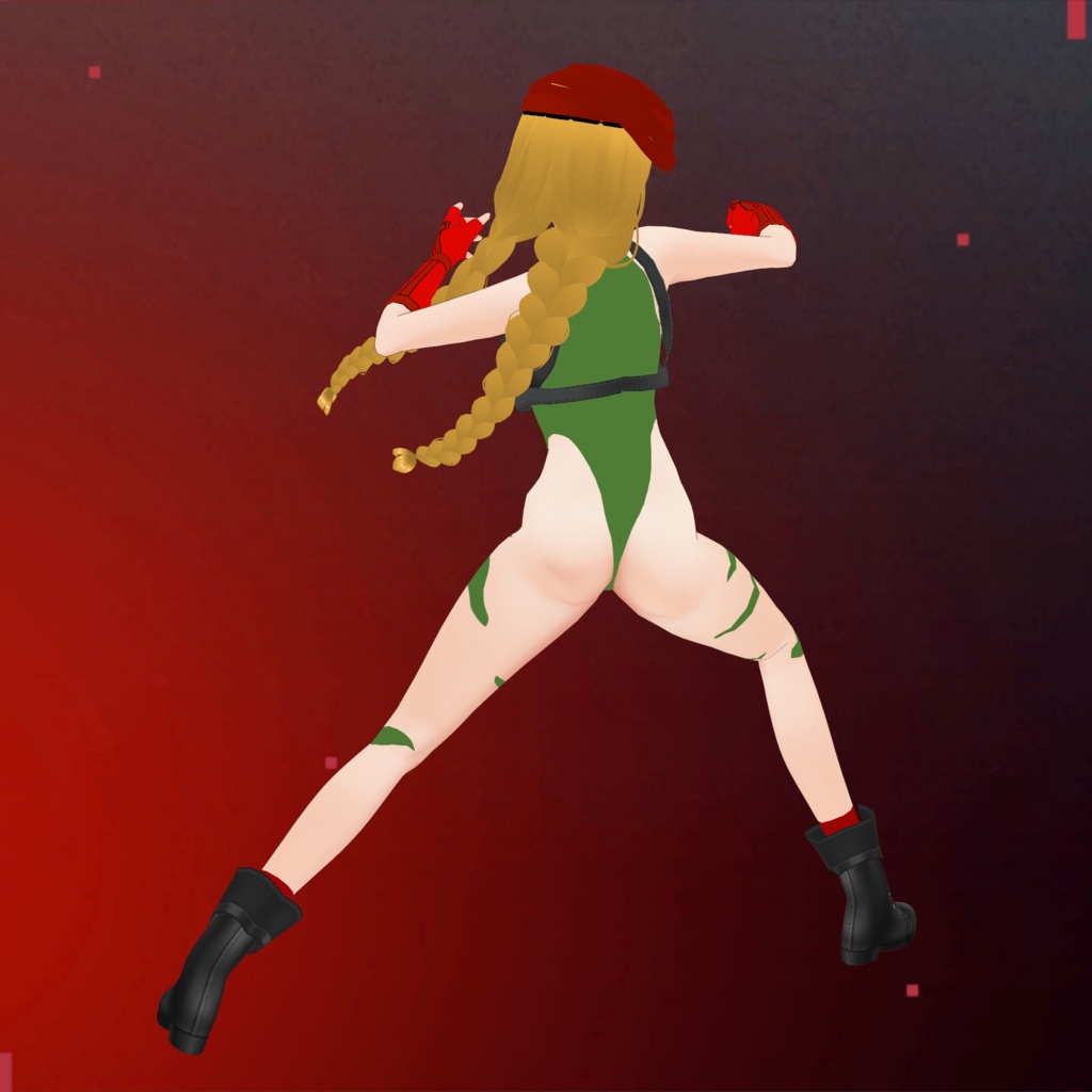 Street Fighter Cammy Cosplay Set! | vroidcustomitem format