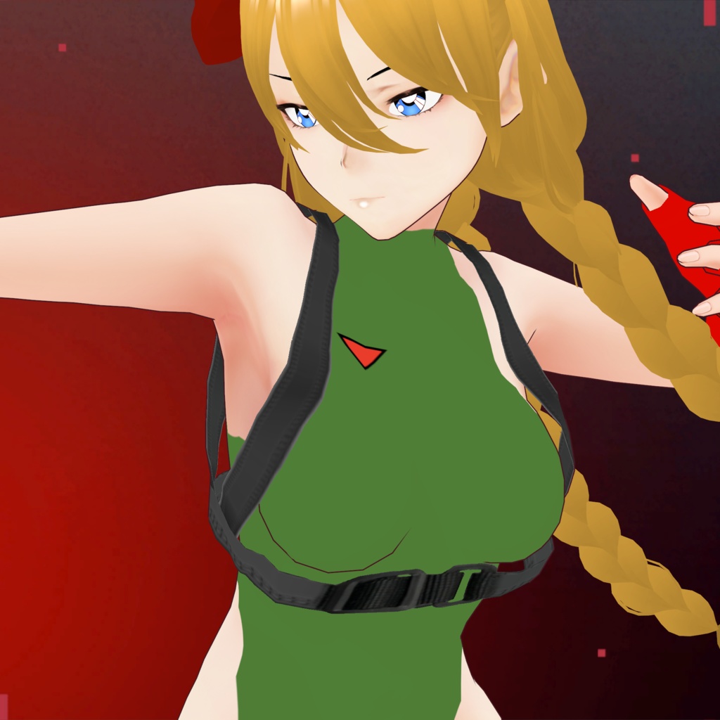 Street Fighter Cammy Cosplay Set! | vroidcustomitem format