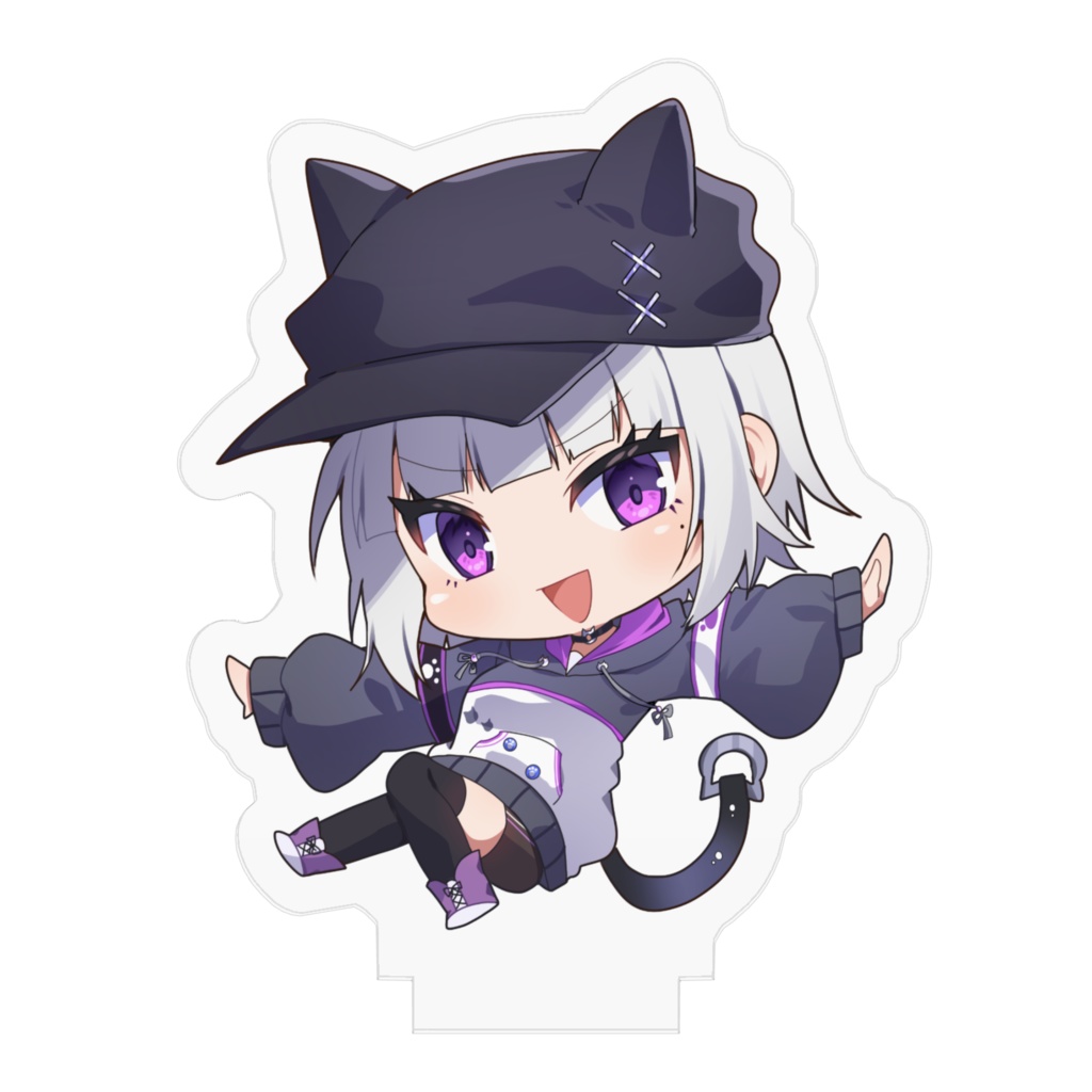 ミニ丸ちゃん アクリルスタンド 猫パーカーVer