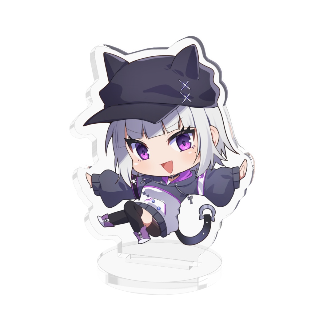 ミニ丸ちゃん アクリルスタンド 猫パーカーVer