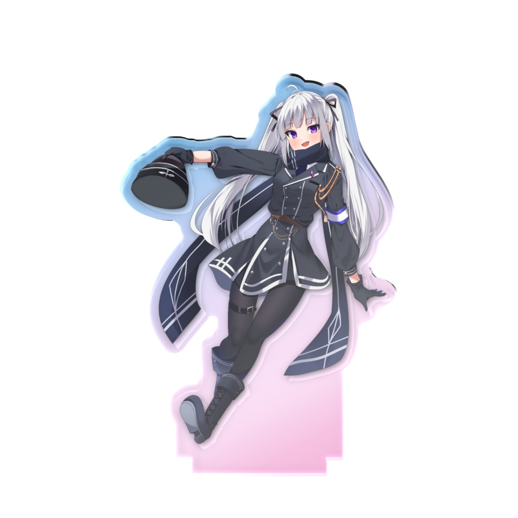 夜桜ニャン丸 オーロラアクスタ 軍服ver