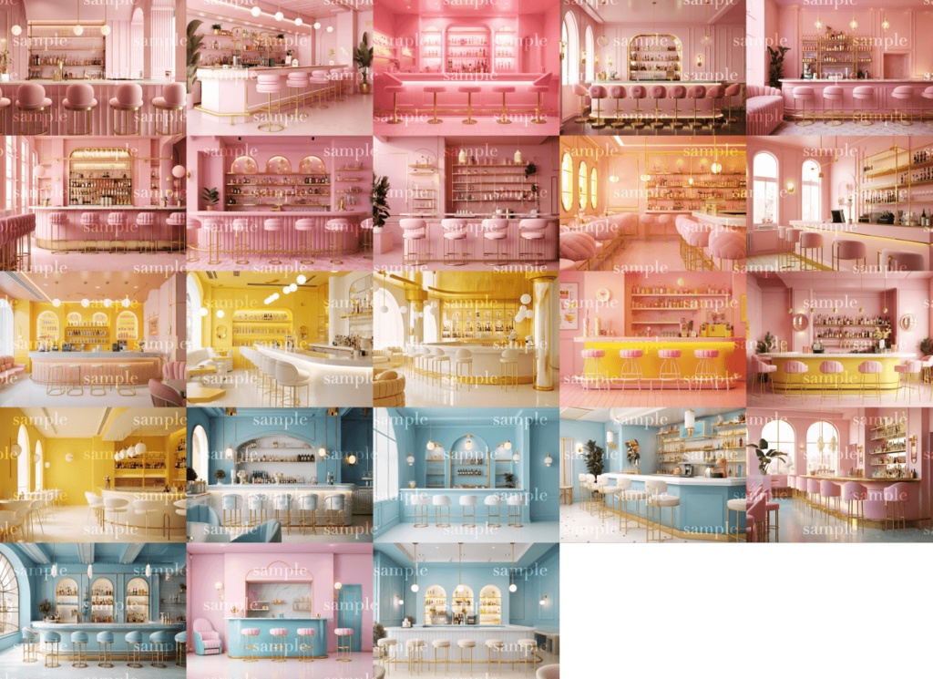 【背景46枚】3D風ゆめかわセット(ゲーム/TRPG背景素材/CoC/ココフォリア)