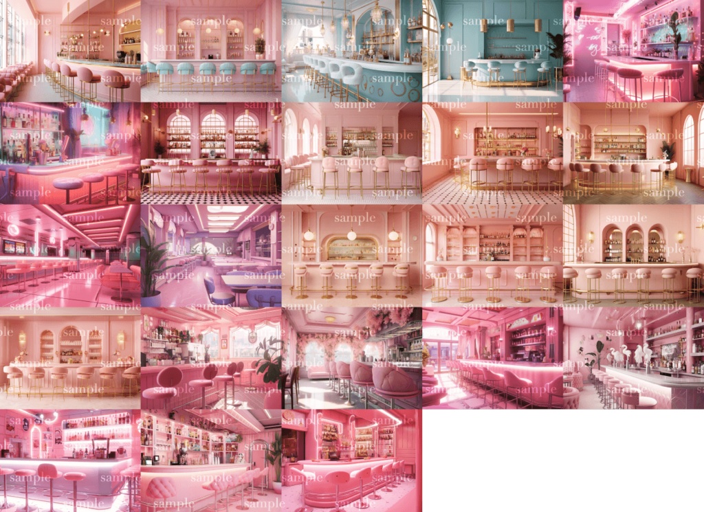 【背景46枚】3D風ゆめかわセット(ゲーム/TRPG背景素材/CoC/ココフォリア)