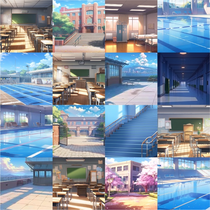 【背景36枚】エモい学校|差分あり(ゲーム/TRPG/CoC/ココフォリア)