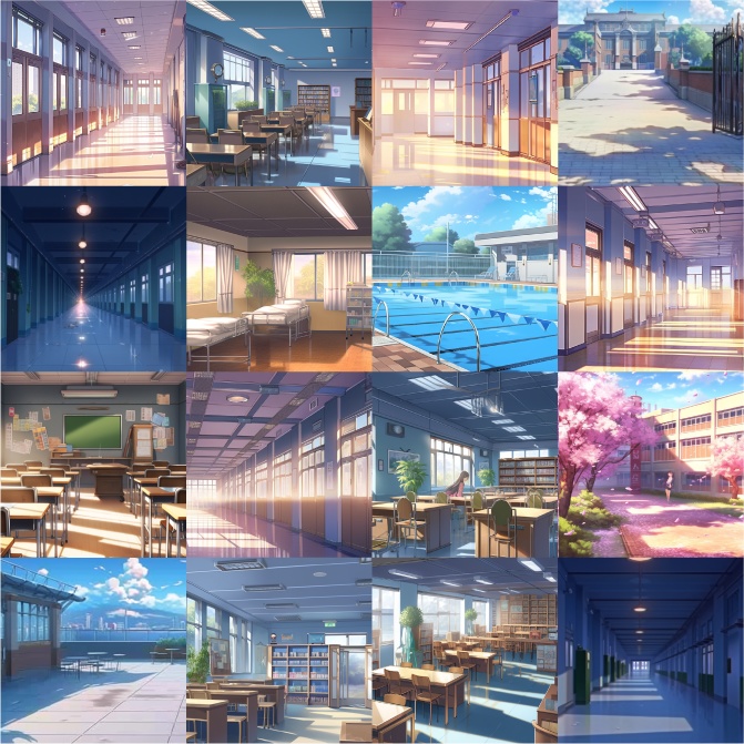 【背景36枚】エモい学校|差分あり(ゲーム/TRPG/CoC/ココフォリア)