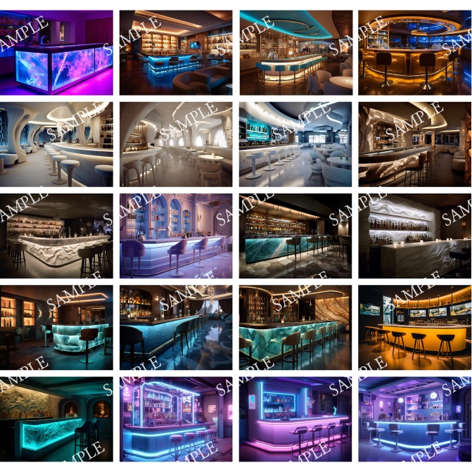 【背景30枚】3D風バー(ゲーム/TRPG背景素材/CoC/ココフォリア)