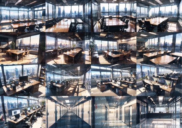 【背景138枚】オフィス|差分あり(ゲーム/TRPG背景素材/CoC/ココフォリア)