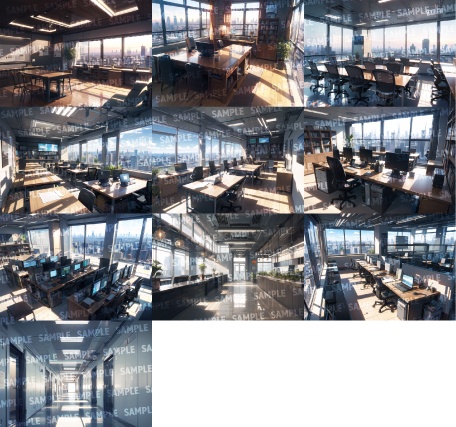 【背景138枚】オフィス|差分あり(ゲーム/TRPG背景素材/CoC/ココフォリア)