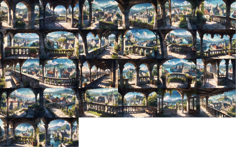 【背景402枚】城郭|差分あり(ゲーム/TRPG背景素材/CoC/ココフォリア)