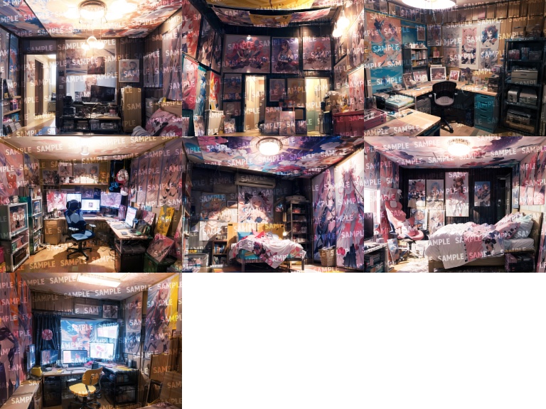 【背景14枚】オタク部屋|差分あり(ゲーム/TRPG背景素材/CoC/ココフォリア)