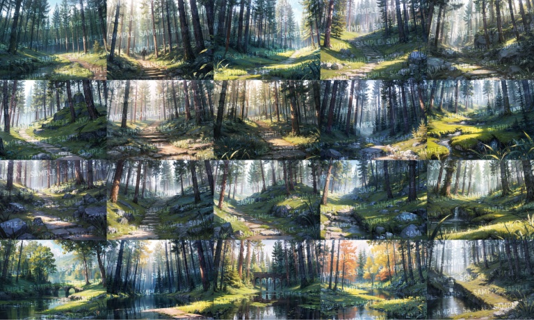 【背景332枚】森林|差分あり(ゲーム/TRPG背景素材/CoC/ココフォリア)