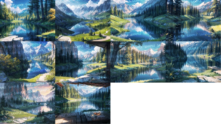 【背景160枚】河川/湖|差分あり(ゲーム/TRPG背景素材/CoC/ココフォリア)