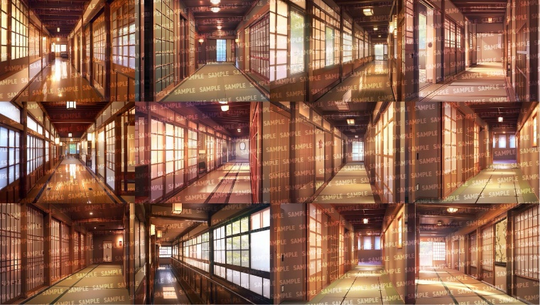 【背景103枚】温泉街/旅館(ゲーム/TRPG背景素材/CoC/ココフォリア)