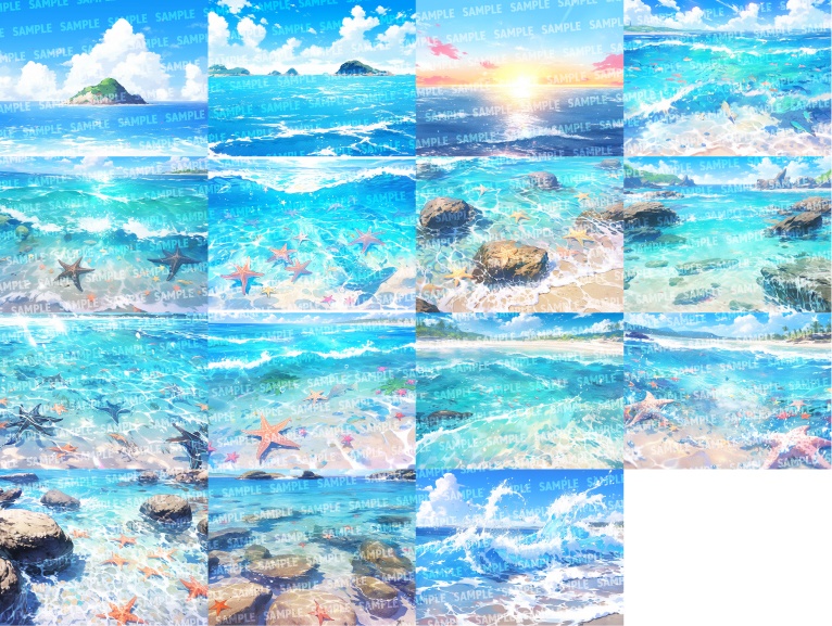 【背景57枚】海/海中/深海(ゲーム/TRPG背景素材/CoC/ココフォリア)