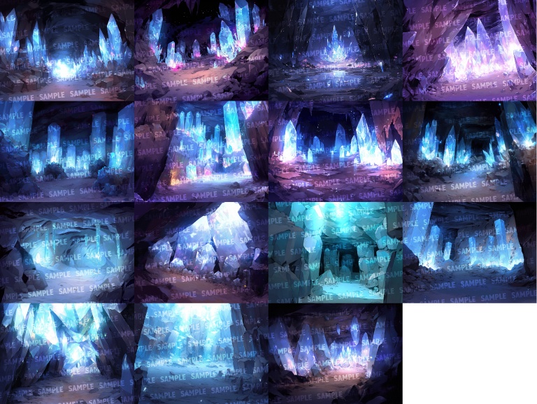 【背景100枚+おまけ20枚】洞窟(ゲーム/TRPG背景素材/CoC/ココフォリア)