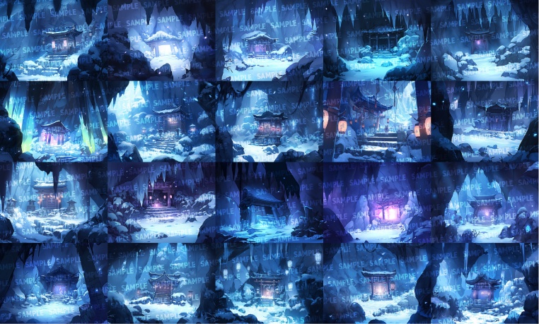 【背景100枚+おまけ20枚】洞窟(ゲーム/TRPG背景素材/CoC/ココフォリア)