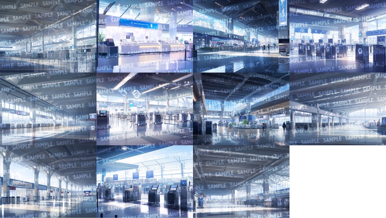 【背景35枚】空港(ゲーム/TRPG背景素材/CoC/ココフォリア)