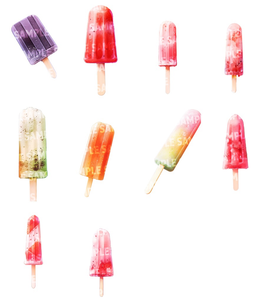 【透過素材50点】アイスクリーム(png)