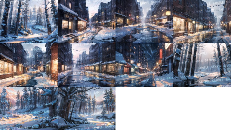 【背景102枚】雪国|差分あり(ゲーム/TRPG背景素材/CoC/ココフォリア)