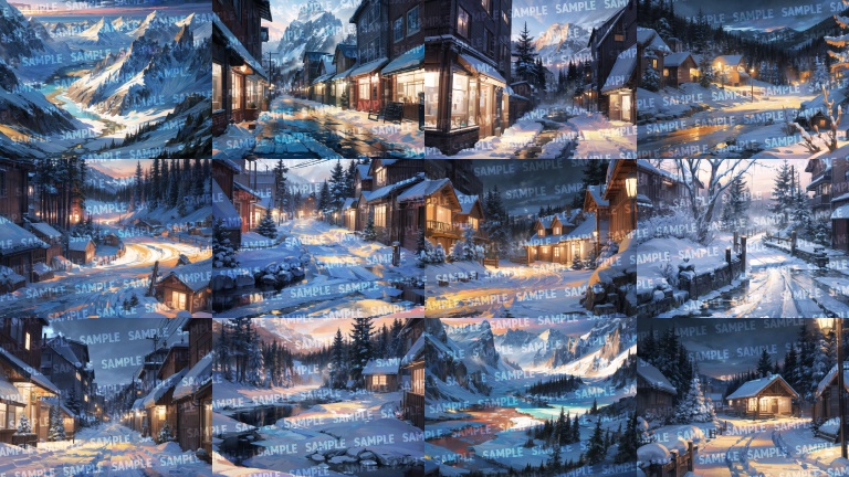 【背景102枚】雪国|差分あり(ゲーム/TRPG背景素材/CoC/ココフォリア)