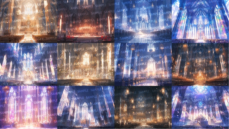 【背景108枚】大聖堂/教会(ゲーム/TRPG/CoC/ココフォリア)