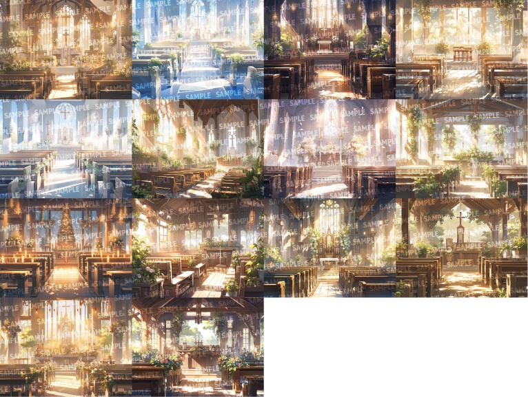 【背景108枚】大聖堂/教会(ゲーム/TRPG/CoC/ココフォリア)