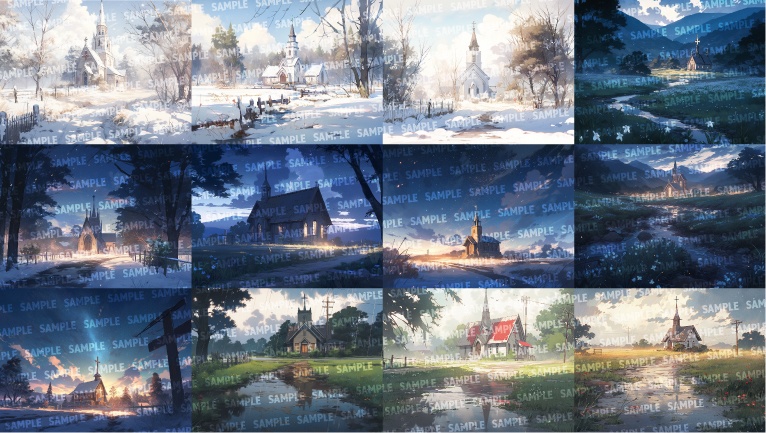 【背景108枚】大聖堂/教会(ゲーム/TRPG/CoC/ココフォリア)