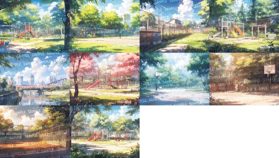 【背景150枚】住宅街(ゲーム/TRPG背景素材/CoC/ココフォリア)